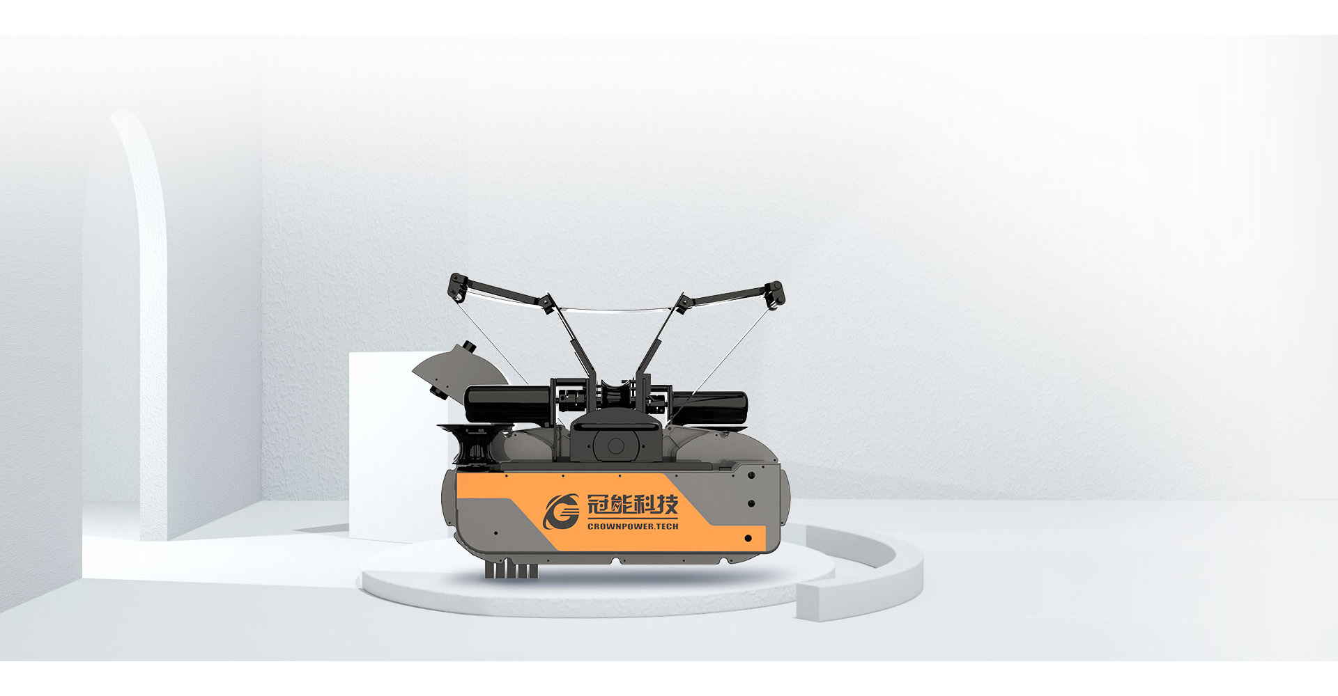 Emergency de icing robot for distribution network lines